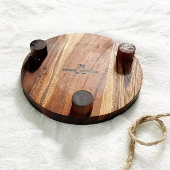 Ocean Wave Raised Circular Tray handcrafted